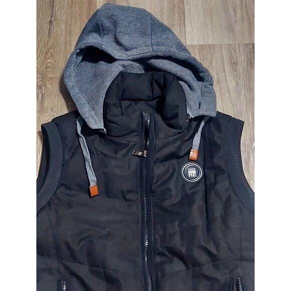 VOGUE IS ME - Vgh Fashion Quilted Down Full Zip Hooded Vest - Bust 40" - L 23" - Picture 2 of 11
